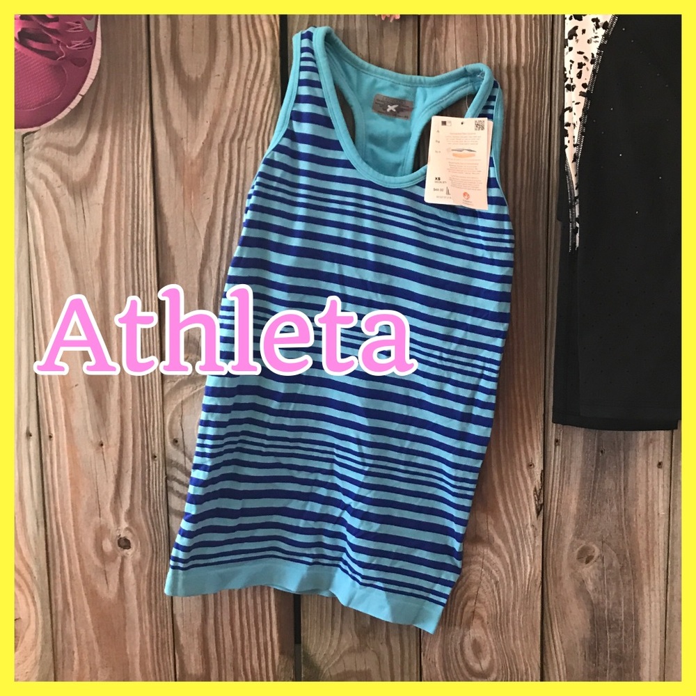 🍀 One Day Athleta ODOR FREE Racer Back Tank XS 🍀 - Picture 5 of 8
